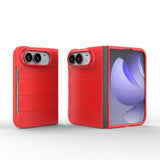 EIDERWOOD iPhone Fold Rugged Plast Mobil Cover - Rød