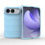 EIDERWOOD iPhone Fold Rugged Plast Mobil Cover - Lyseblå