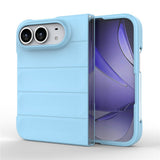 EIDERWOOD iPhone Fold Rugged Plast Mobil Cover - Lyseblå