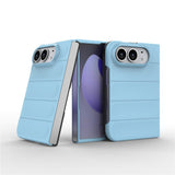 EIDERWOOD iPhone Fold Rugged Plast Mobil Cover - Lyseblå