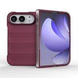 EIDERWOOD iPhone Fold Rugged Plast Mobil Cover - Mørkerød