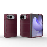 EIDERWOOD iPhone Fold Rugged Plast Mobil Cover - Mørkerød