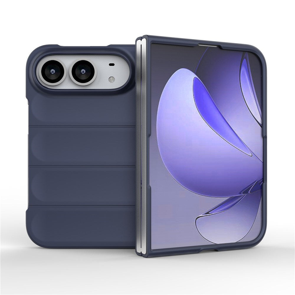 EIDERWOOD iPhone Fold Rugged Plast Mobil Cover - Mørkeblå