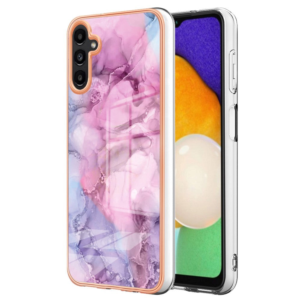 Samsung Galaxy A34 (5G) Plastik Cover - Lyserød Marmor