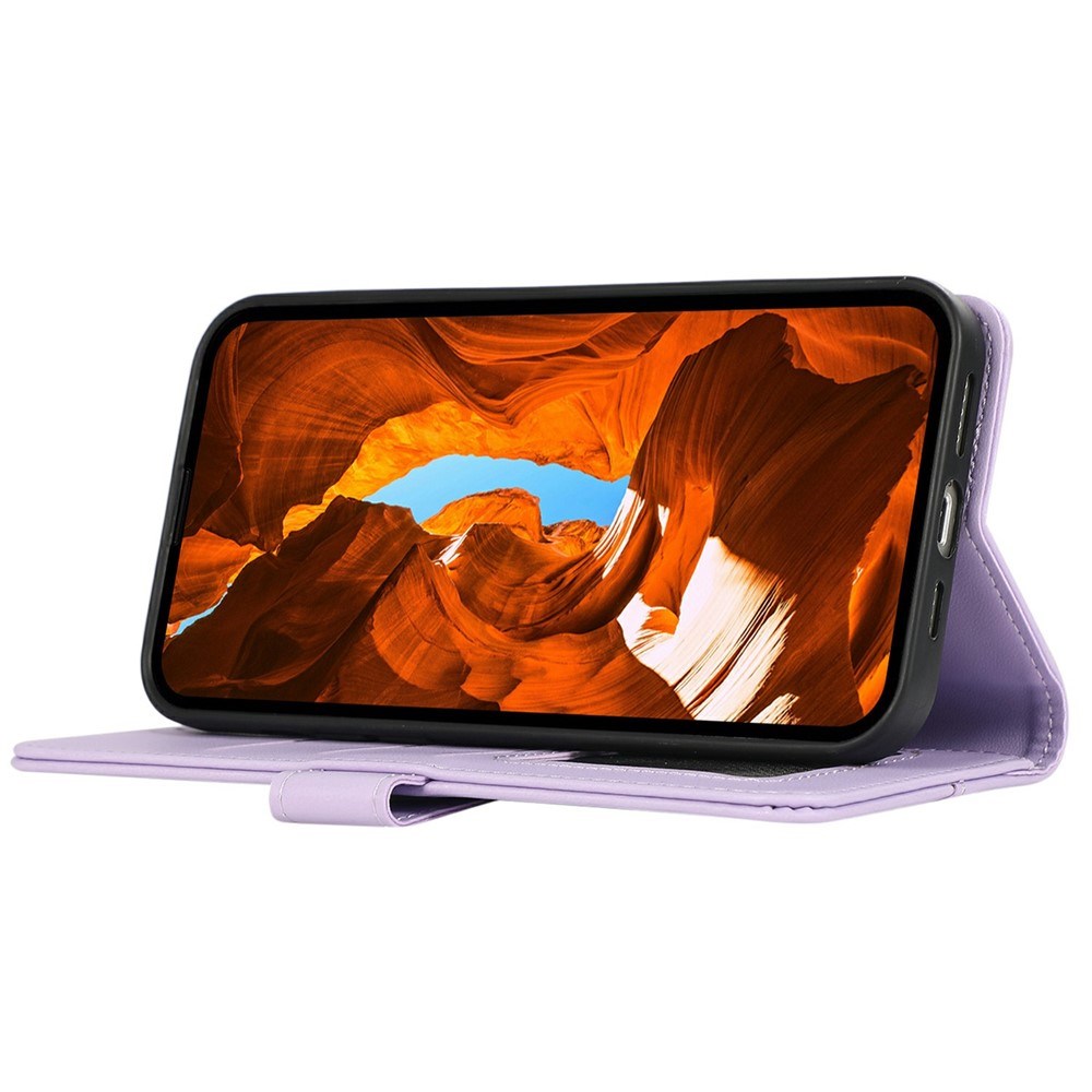 Google Pixel 11a EIDERWOOD Kunstlæder Flip Cover m. RFID - Lilla