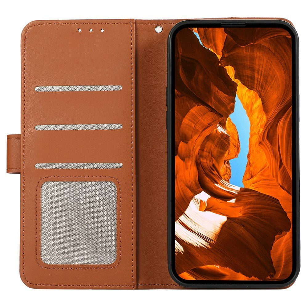 Google Pixel 11a EIDERWOOD Kunstlæder Flip Cover m. RFID - Brun