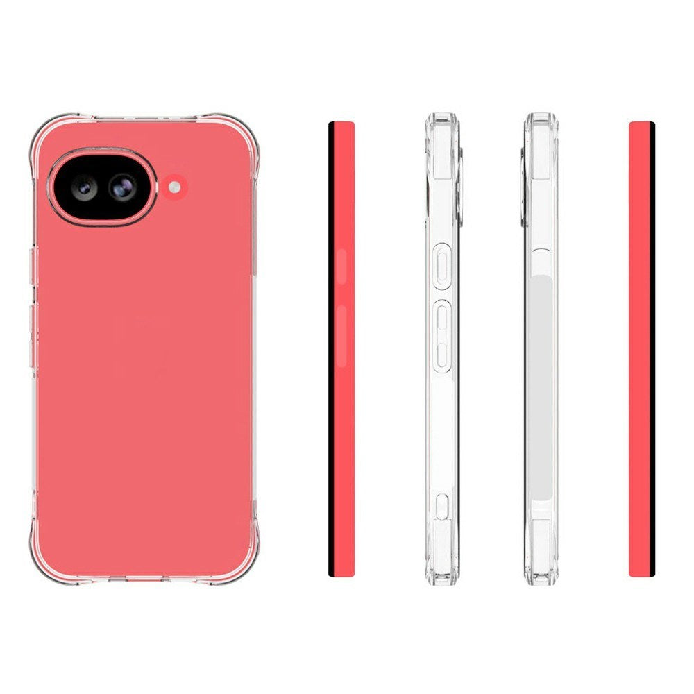 Google Pixel 11a EIDERWOOD Fleksibelt Plast Bagside Cover m. Stødabsorberende Hjørner - Gennemsigtig