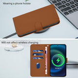 Xiaomi Redmi Note 17 Pro (5G) EIDERWOOD Kunstlæder Flip Cover m. Strop & Kortholder - Brun