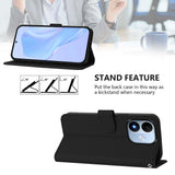 Xiaomi Redmi Note 17 (5G) EIDERWOOD Kunstlæder Flip Cover m. Strop & Kortholder - Sort