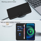 Xiaomi Redmi Note 17 (5G) EIDERWOOD Kunstlæder Flip Cover m. Strop & Kortholder - Sort