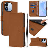 Xiaomi Redmi Note 17 (5G) EIDERWOOD Kunstlæder Flip Cover m. Strop & Kortholder - Brun