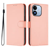 Xiaomi Redmi Note 17 (5G) EIDERWOOD Kunstlæder Flip Cover m. Strop & Kortholder - Lyserød