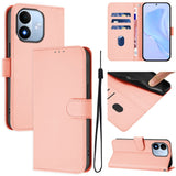 Xiaomi Redmi Note 17 (5G) EIDERWOOD Kunstlæder Flip Cover m. Strop & Kortholder - Lyserød