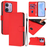 EIDERWOOD Xiaomi Redmi 17C (5G) Kunstlæder Flip Mobil Cover m. Strop - Rød