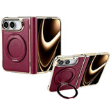 iPhone Duo EIDERWOOD Kunstlæder Cover m. Kickstand - MagSafe Kompatibel - Rød