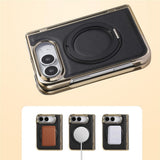 iPhone Duo EIDERWOOD Kunstlæder Cover m. Kickstand - MagSafe Kompatibel - Rød