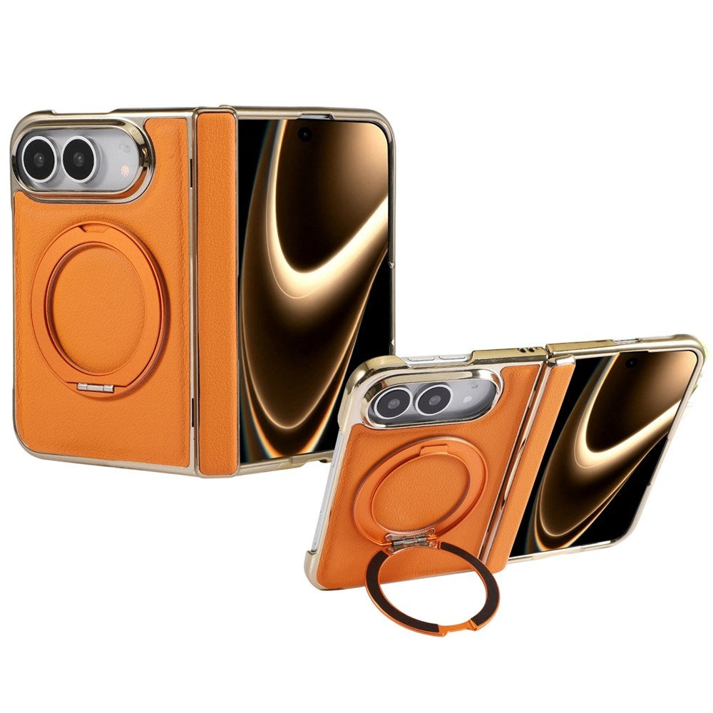 iPhone Duo EIDERWOOD Kunstlæder Cover m. Kickstand - MagSafe Kompatibel - Orange
