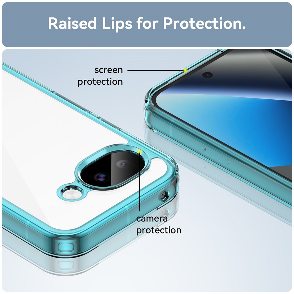 Google Pixel 11a EIDERWOOD Hybrid Plast Bagside Cover - Gennemsigtig / Blå