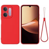 EIDERWOOD Xiaomi Redmi 17C (5G) Silikone Mobil Cover m. Strop - Rød