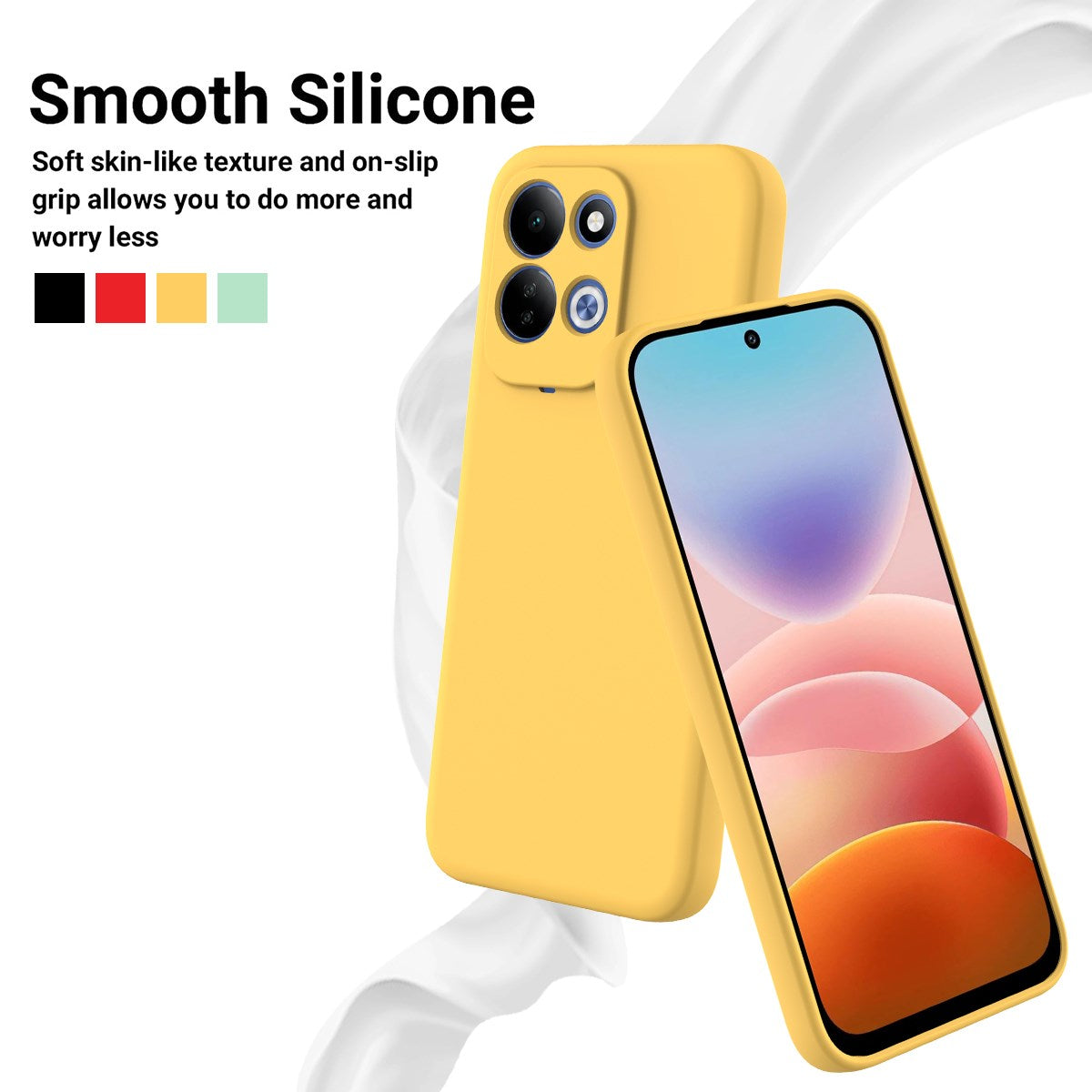 EIDERWOOD Xiaomi Redmi 17 (5G / 4G) Silikone Mobil Cover m. Strop - Gul