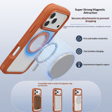 EIDERWOOD iPhone 18 Pro Max / 17 Pro Max Mobil Cover m. Skærmbeskyttelse og Kickstand - MagSafe Kompatibel - Orange / Gennemsigtig