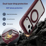 EIDERWOOD iPhone 18 Pro Max / 17 Pro Max Mobil Cover m. Skærmbeskyttelse og Kickstand - MagSafe Kompatibel - Rød / Gennemsigtig
