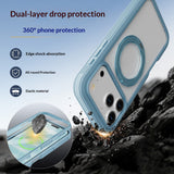 EIDERWOOD iPhone 18 Pro Max / 17 Pro Max Mobil Cover m. Skærmbeskyttelse og Kickstand - MagSafe Kompatibel - Blå / Gennemsigtig