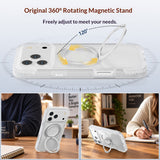 EIDERWOOD iPhone 18 Pro Max / 17 Pro Max Mobil Cover m. Skærmbeskyttelse og Kickstand - MagSafe Kompatibel - Hvid / Gennemsigtig