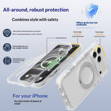 EIDERWOOD iPhone 18 Pro / 17 Pro Mobil Cover m. Skærmbeskyttelse og Kickstand - MagSafe Kompatibel - Hvid / Gennemsigtig