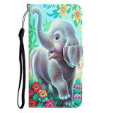 Samsung Galaxy A54 (5G) Læder Flip Cover m. Pung - Elefant