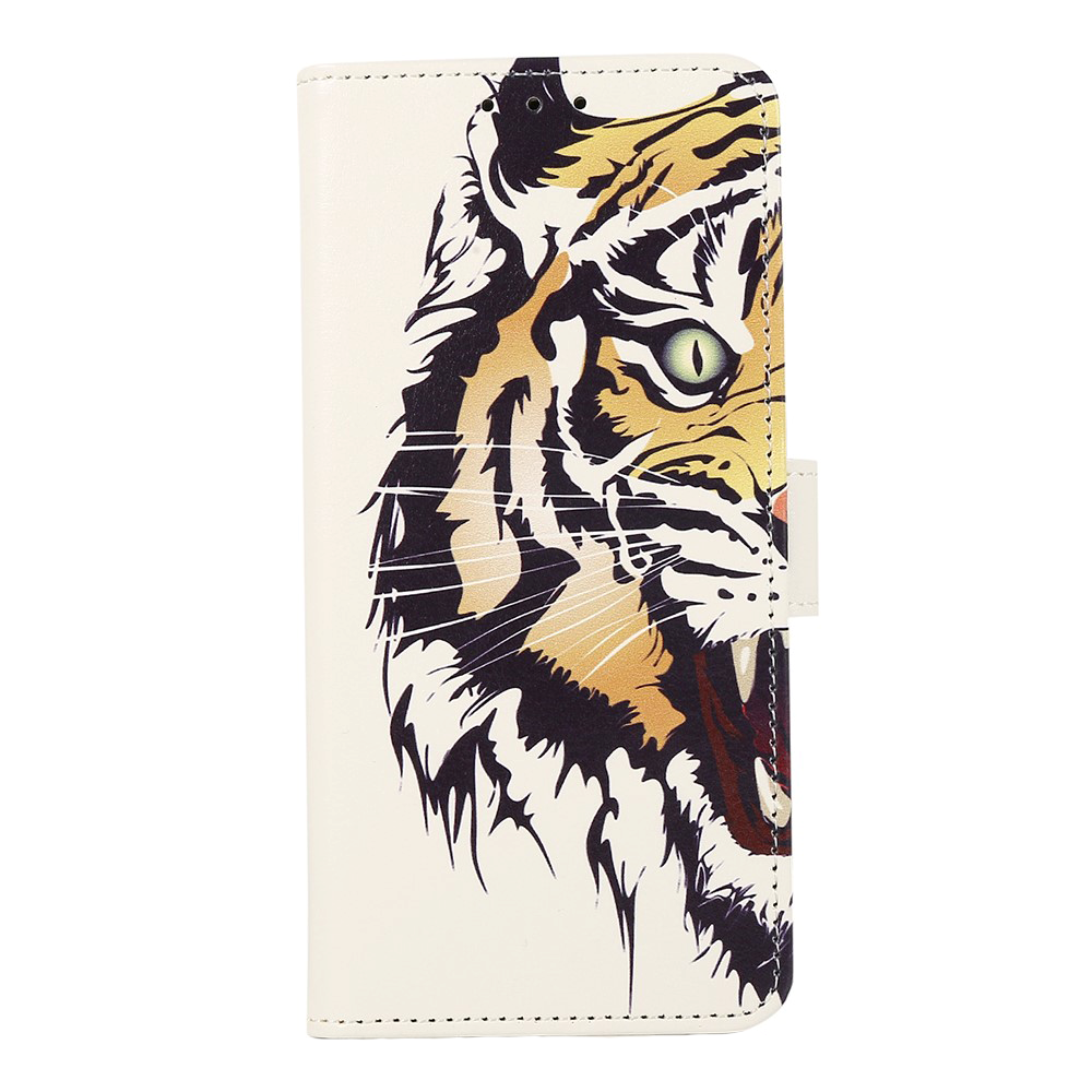 Motorola Edge 40 Pro Læder Flip Cover m. Pung - Tiger