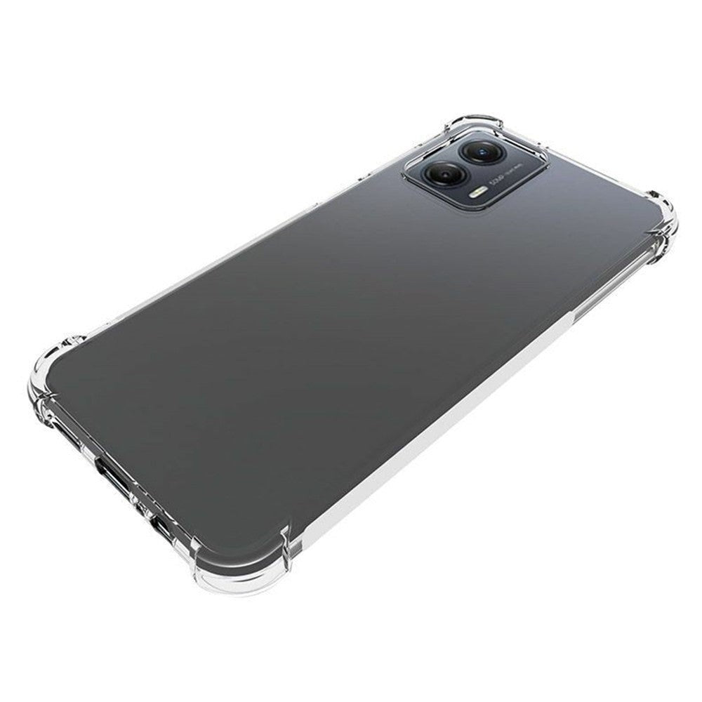 Motorola Moto G53 Shockproof Fleksibelt Plastik Bagside Cover - Gennemsigtig