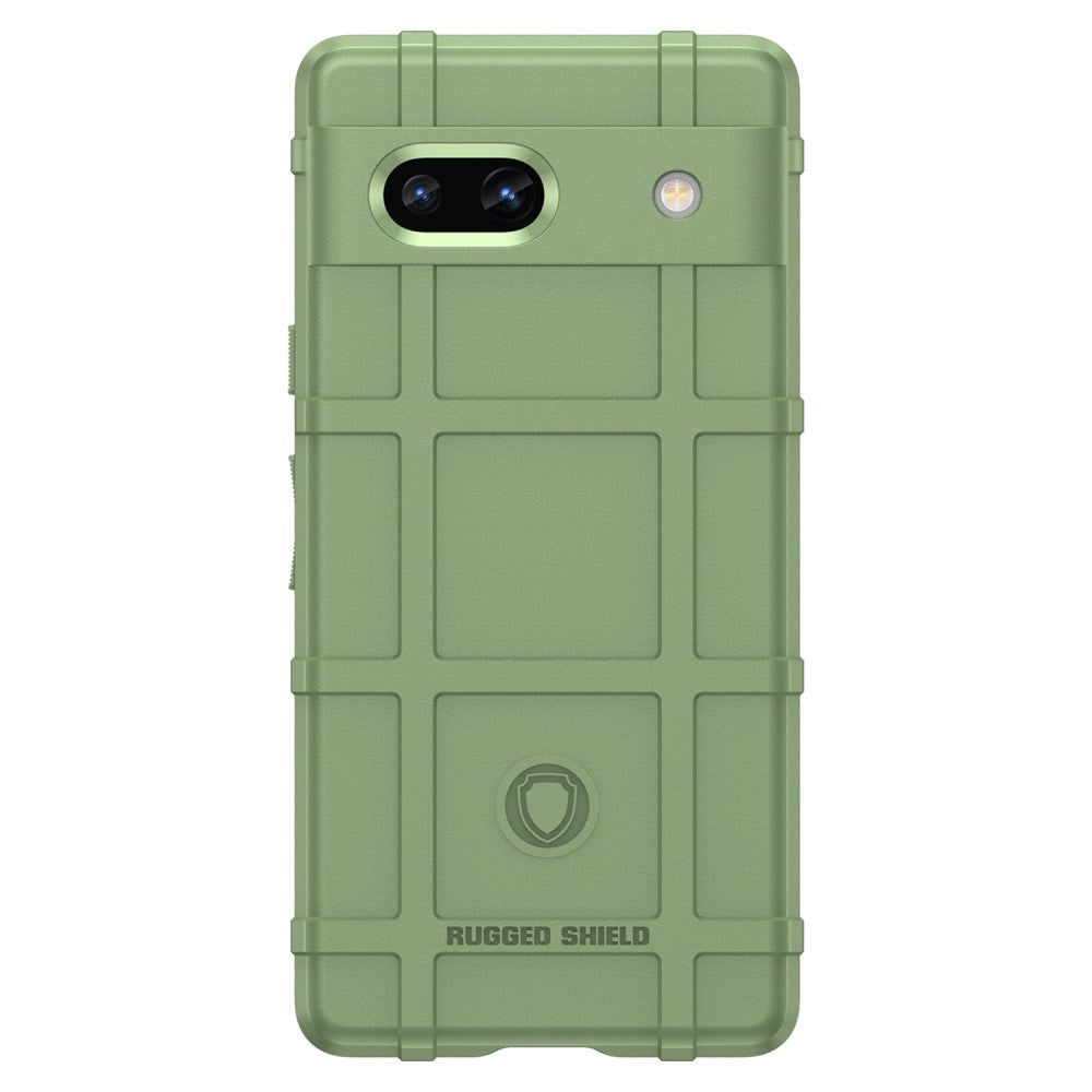 Google Pixel 7A Rugged Shield Series Håndværker Bagside Cover - Grøn