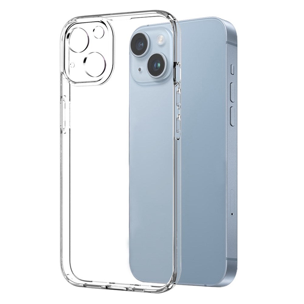 iPhone 14 NORTHJO 2-i-1 Sæt - Fleksibelt Plast Mobil Cover & Skærmbeskyttelsesglas - Gennemsigtig