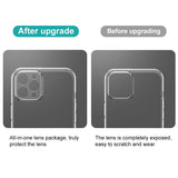 iPhone 14 NORTHJO 2-i-1 Sæt - Fleksibelt Plast Mobil Cover & Skærmbeskyttelsesglas - Gennemsigtig