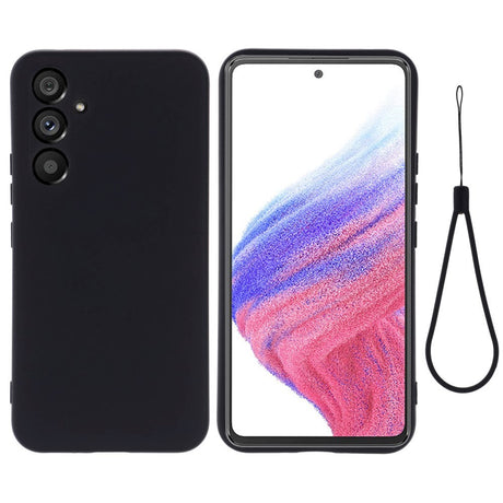 Samsung Galaxy A54 (5G) Silikone Cover m. Strop - Sort