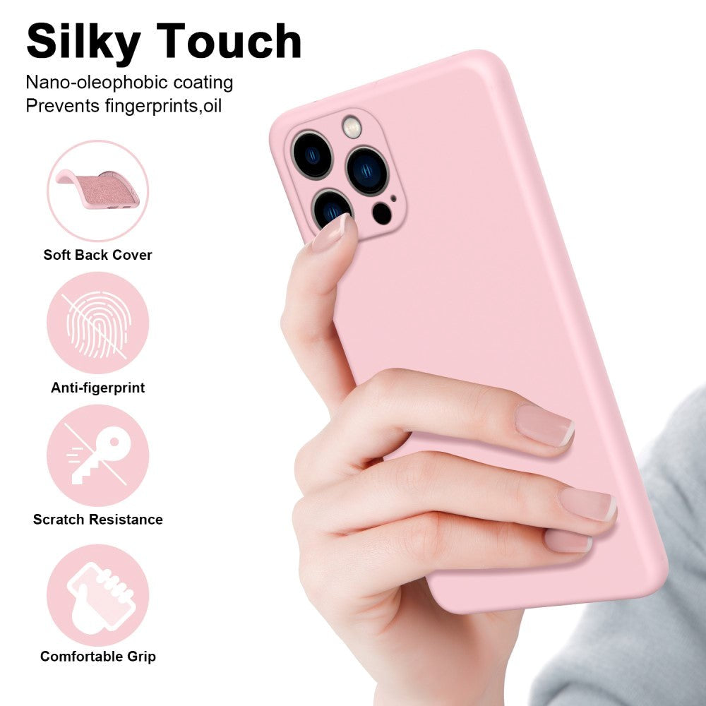 iPhone 12 Pro Liquid Silikone Bagside Cover - Lilla