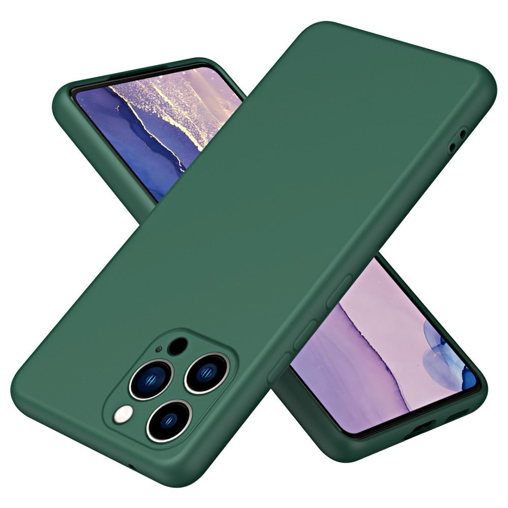 iPhone 12 Pro Liquid Silikone Bagside Cover - Grøn