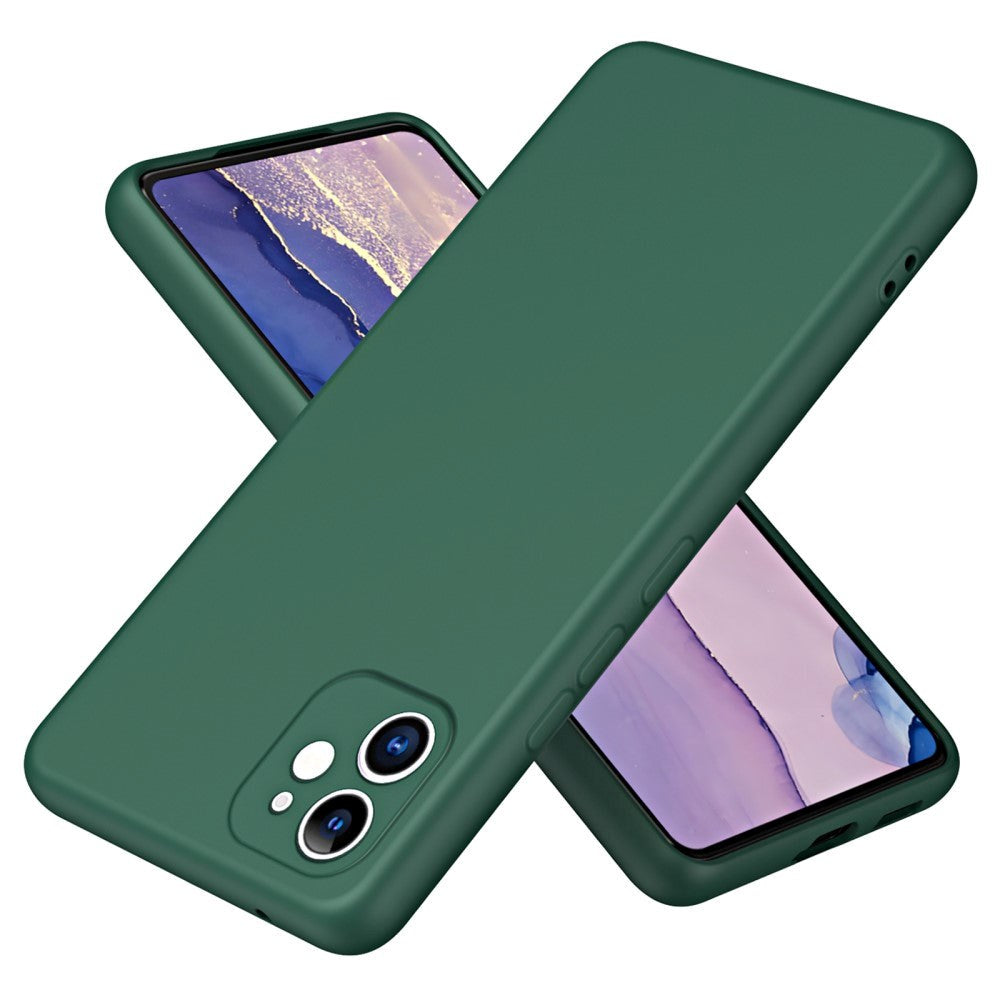 iPhone 11 Liquid Silikone Bagside Cover - Grøn