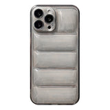 iPhone 14 Pro 3D Fleksibelt Plastik Cover - Sort / Gennemsigtig