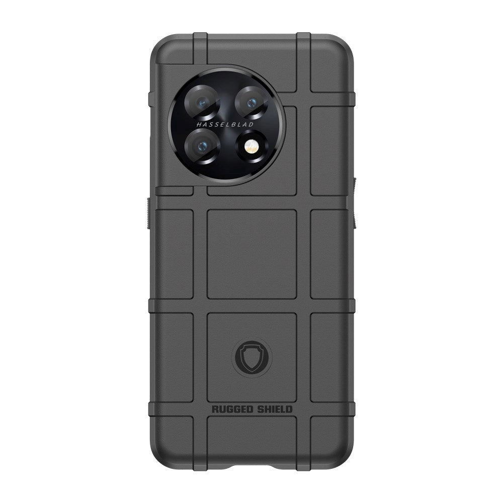 OnePlus 11 Rugged Shield Series Håndværker Bagside Cover - Sort