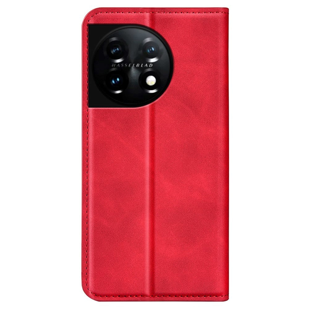 OnePlus 11 Flip Cover m. Kortholder - Rød