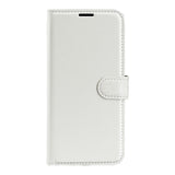 OnePlus 11 PU Litchi Læder Flip Cover m. Pung - Hvid