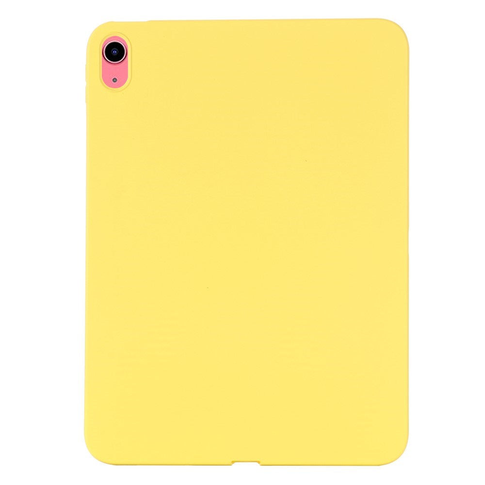 iPad 10.9 (2022) Liquid Silikone Shockproof Bagside Cover - Gul