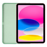 iPad 10.9 (2022) Liquid Silikone Shockproof Bagside Cover - Grøn