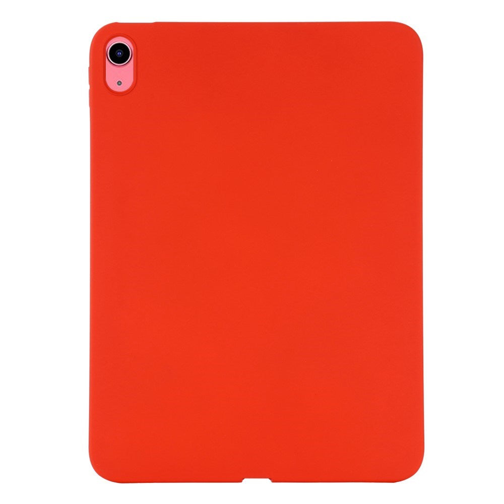 iPad 10.9 (2022) Liquid Silikone Shockproof Bagside Cover - Rød