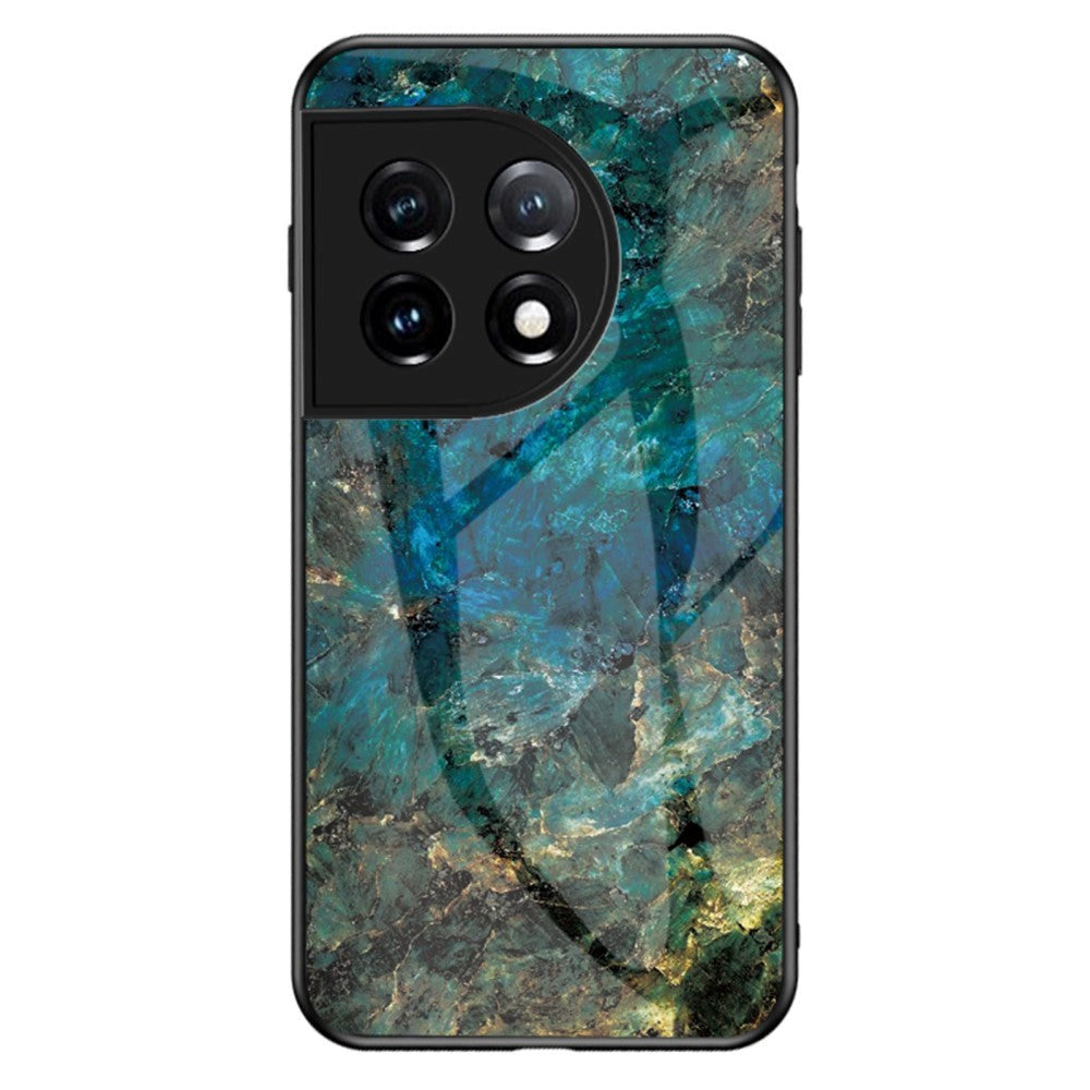 OnePlus 11 Bagside Cover m. Glasbagside - Emerald Marble