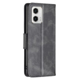 Motorola Moto G73 Læder Cover m. Pung og Strop - Sort