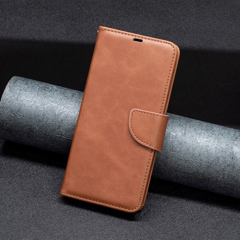 Motorola Moto G73 Læder Cover m. Pung og Strop - Brun