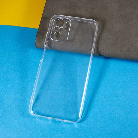 Xiaomi Poco M5S / Redmi Note 10S Fleksibelt Plastik Bagside Cover - Gennemsigtig